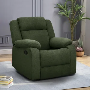 Single-Seater Recliner / Luxury Fabric Armchair / Ergonomic Lounge Chair