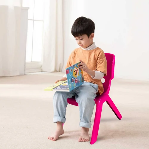 Premium Ergonomic Molded Plastic Kids Chair for Playrooms, Schools, and Home Study