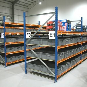 Industrial Multi-Tier Longspan Racking System with Adjustable Steel Shelf Decks