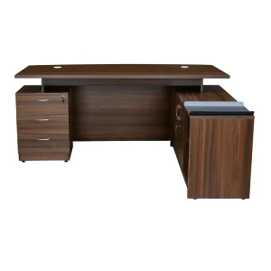 Premium Executive L-Shaped Office Desk with Integrated Storage